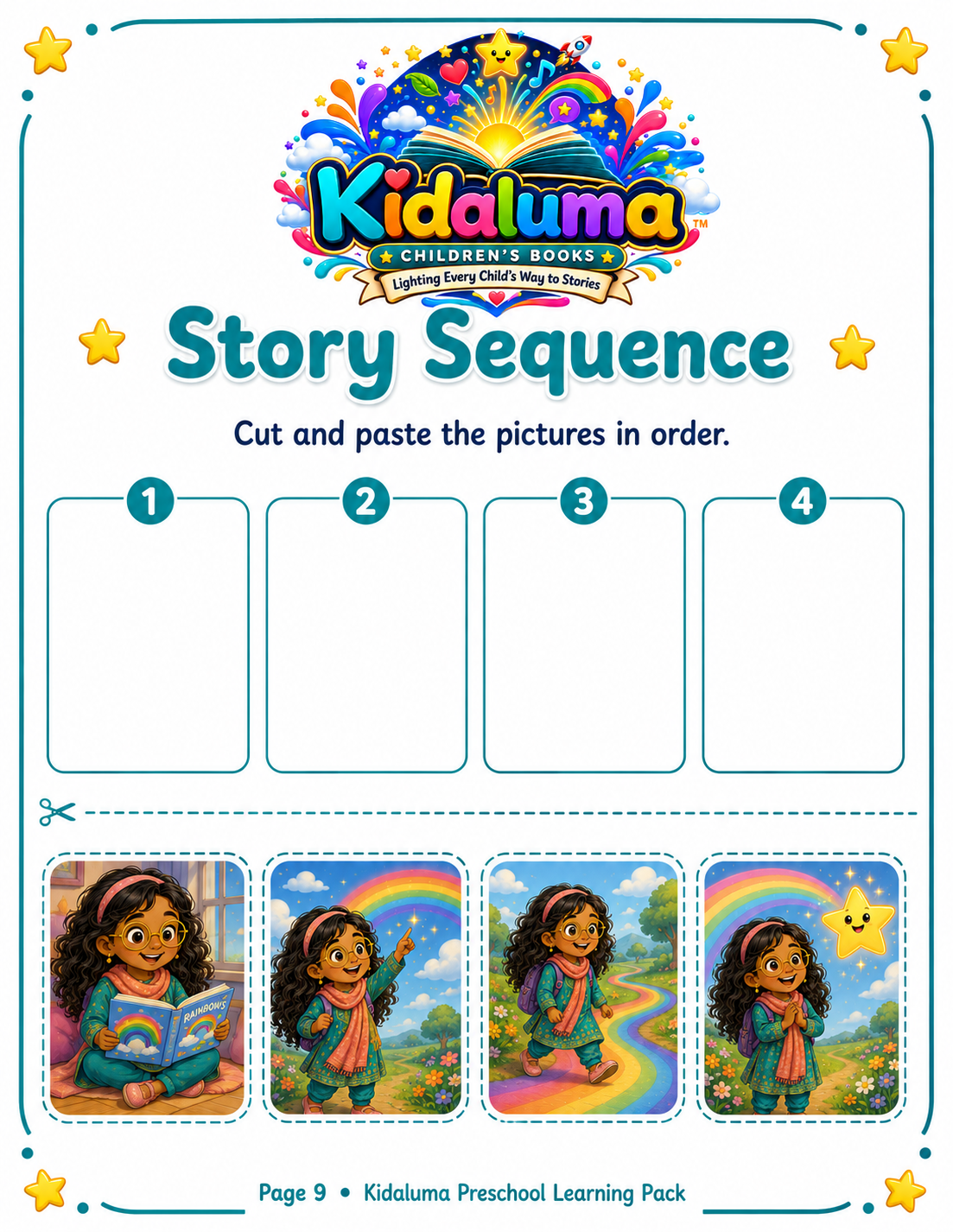 Story Sequence — Noor & the Rainbow Path
