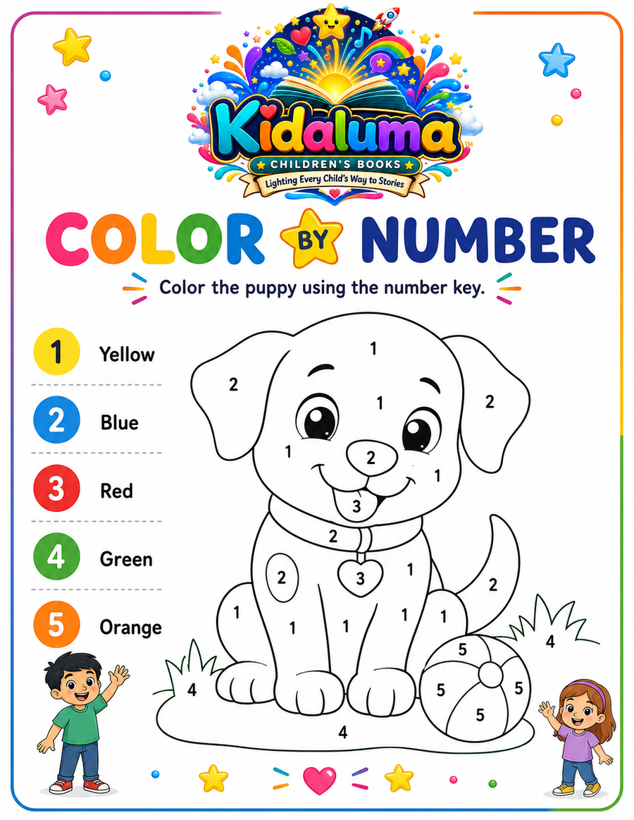 Color by Number — Puppy