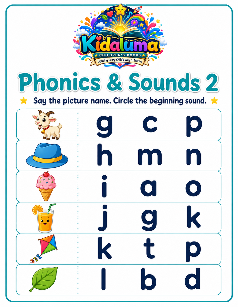 Phonics & Sounds 2 — G to L