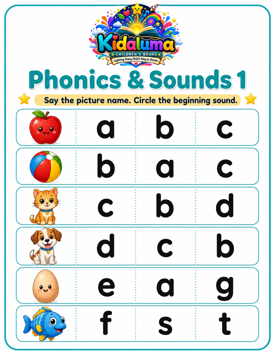 Phonics & Sounds 1 — A to F
