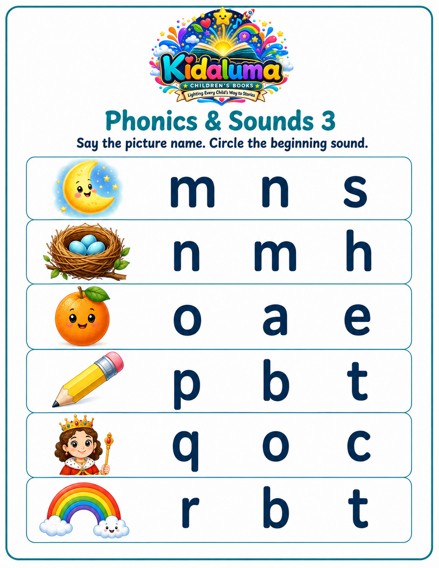 Phonics & Sounds 3 — M to R