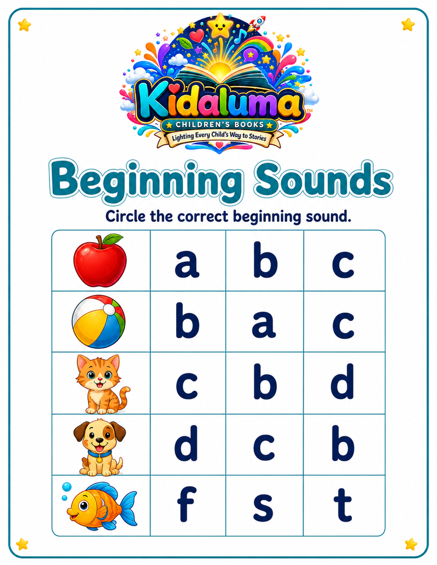 Beginning Sounds — A to F