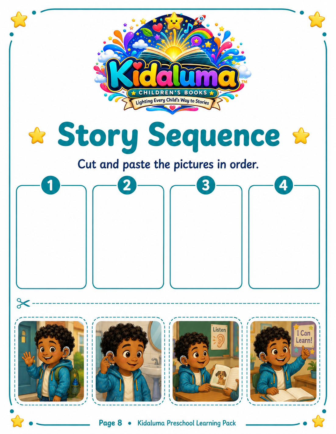 Story Sequence — Azim's School Day